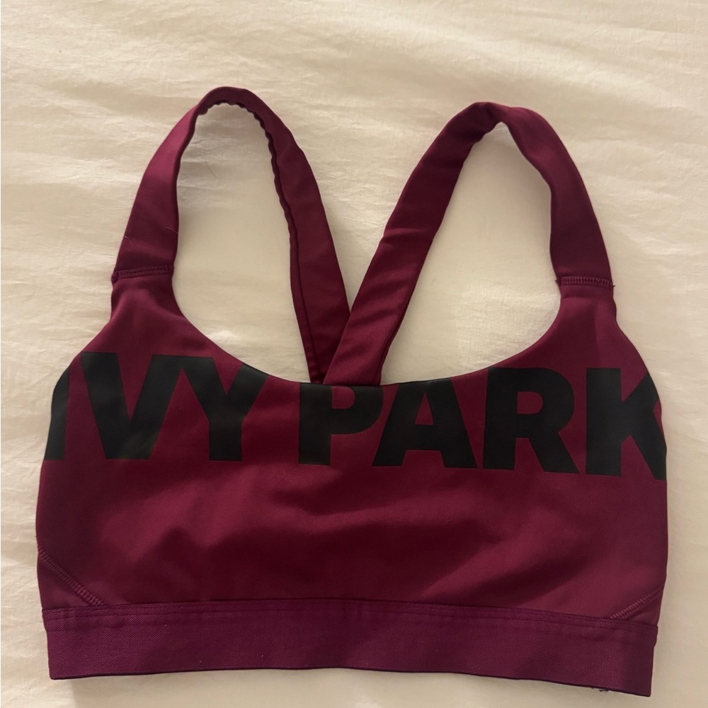 Ivy Park Burgundy Sports Bra